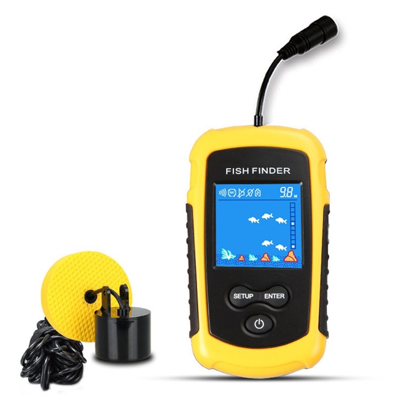 Fishing Boat Depth Finder - Портативный эхолот ABUE-Kayak для рыбалки, ручной