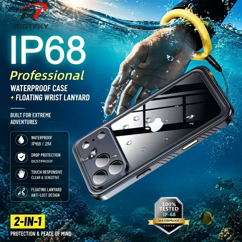 Fishing Boat Cover - Водонепроницаемый чехол IP68 для iPhone 17