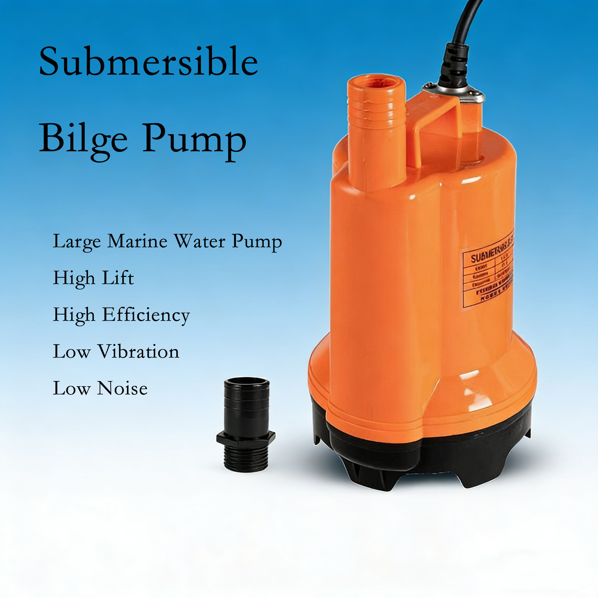 Fishing Boat Bilge Pump - Погружной водяной насос 12 В постоянного