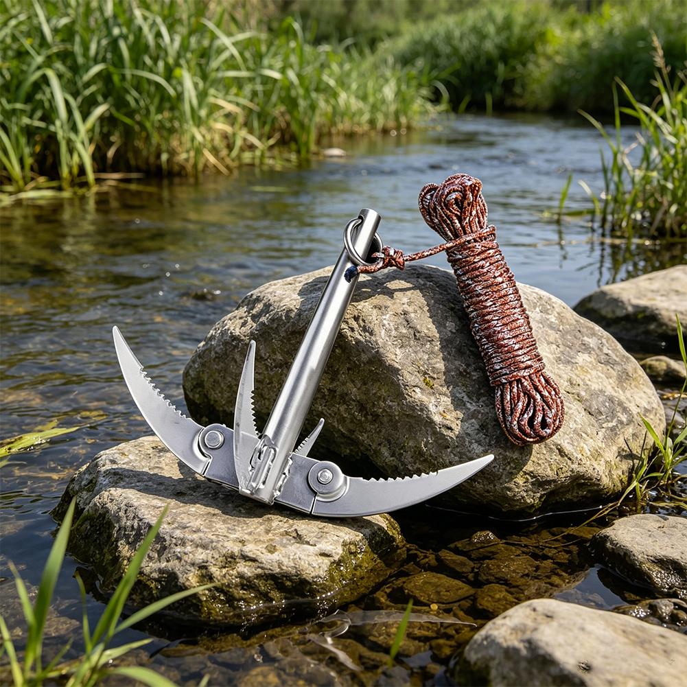 Уличный складной крюк-якорь дл – обзор и цена Fishing Boat Anchor