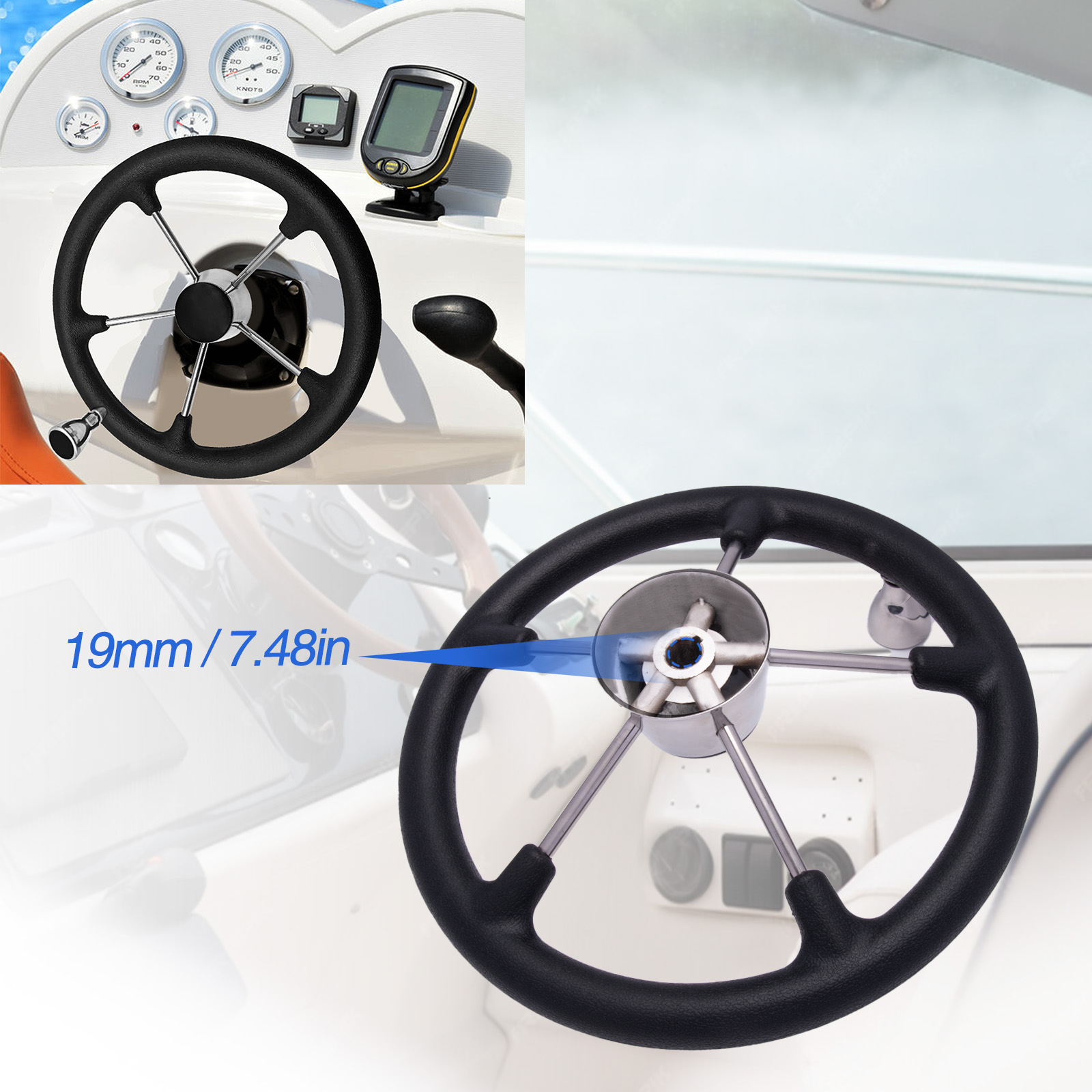 13,5-дюймовый 5-спицевой руль  – обзор и цена Fishing Boat Steering Wheel