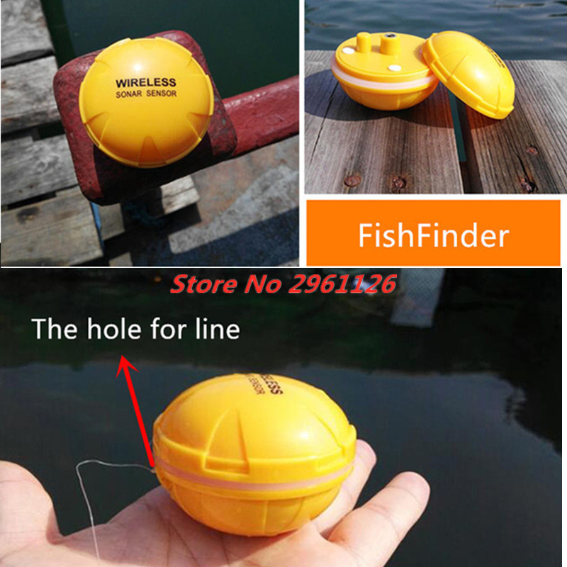 Беспроводной эхолот, портативн – обзор и цена Fishing Boat Depth Finder