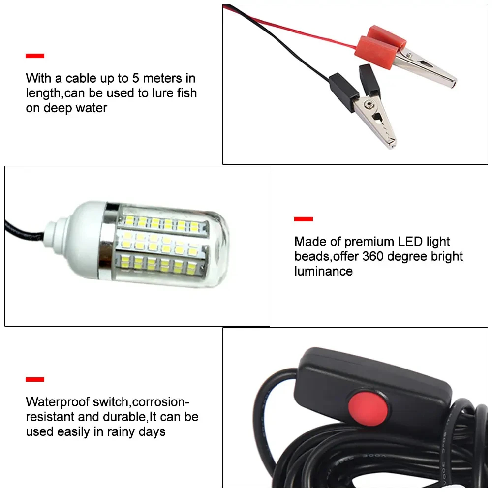 Подводная лампа 12 В, 15 Вт, 1 – обзор и цена Fishing Boat Navigation Light
