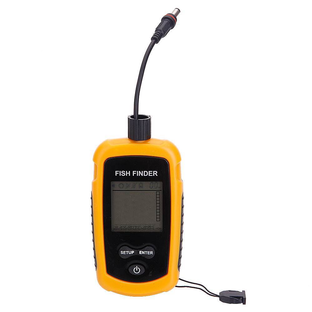 Портативный эхолот-глубиномер  – обзор и цена Fishing Boat Depth Finder
